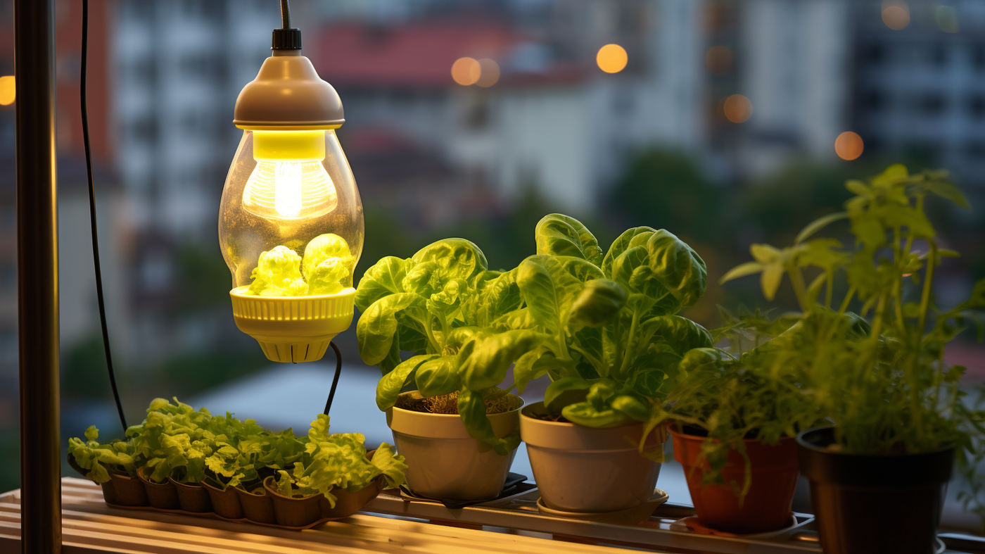 Лампа для растений на подоконнике. - News-hub.ru, 28.11.2023